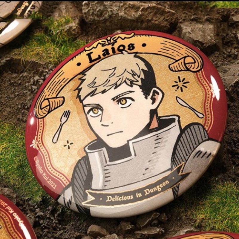 

Anime Delicious in Dungeon Laios Marcille Senshi Idzumi Falin Cosplay Badge Unisex Brooch Lapel Pin Bag Costume Accessories Gift