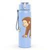 1PC Flower Monkey Cartoon Illustration 750ml Color Plastic Sports Water Bottle Leakproof Flip Straw Lid Suitable for Sports Office Home Use