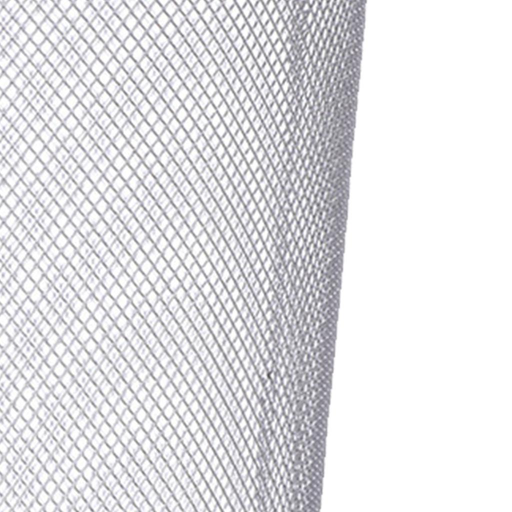 Mesh Iron Trash Can Open Top Large Capacity Well Ventilated Round Waste Basket Bin for Home Office
