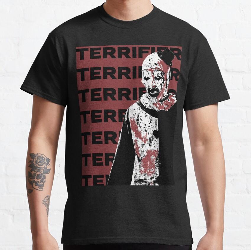 More Then Awesome Terrifier Movie Horror Art The Clown scary film For Halloween gift clothing cotton printed TShirt plus size