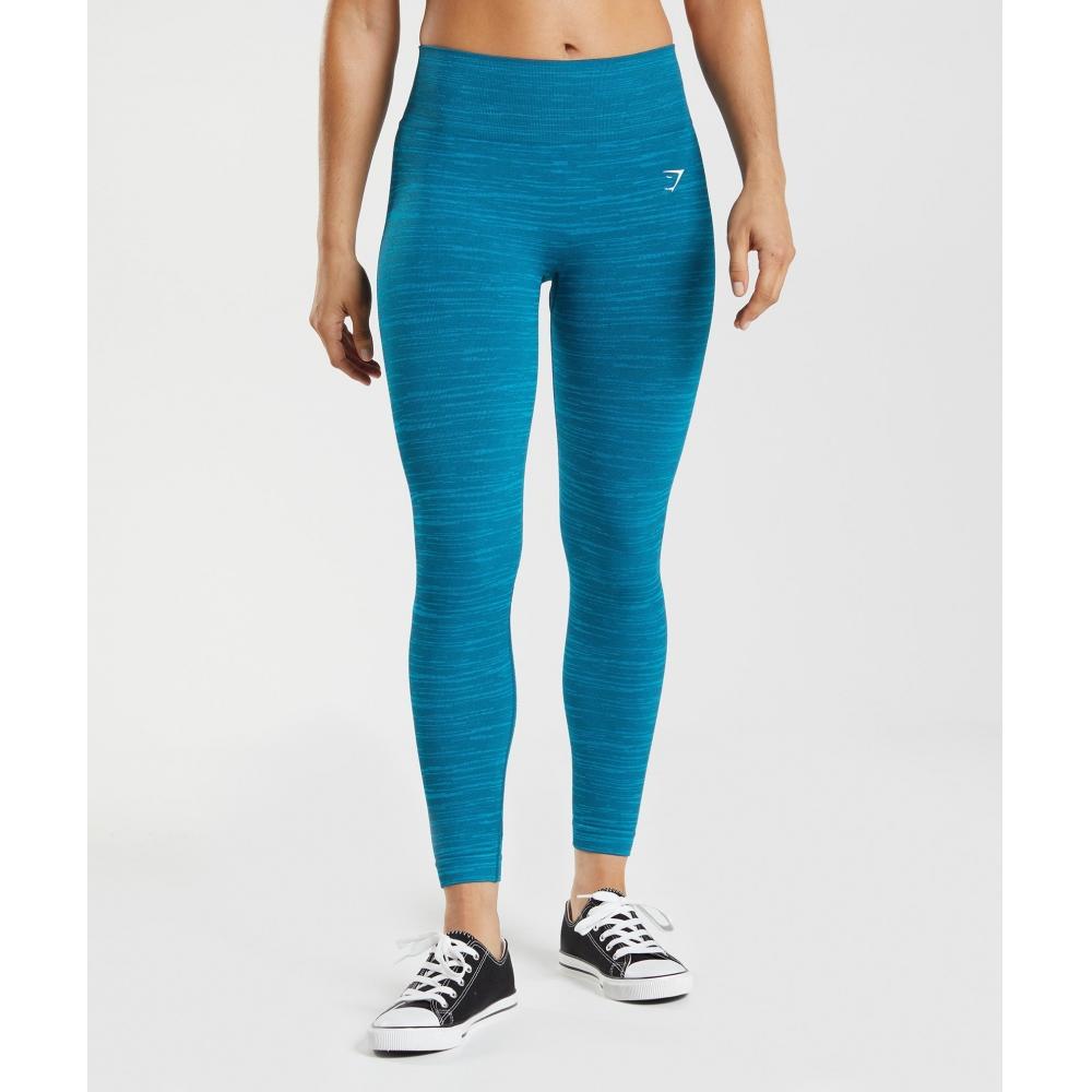 

Gymshark Адаптируйте бесшовные леггинсы Marl Atlantic Blue Shark Blue B3a5z Ubss XS