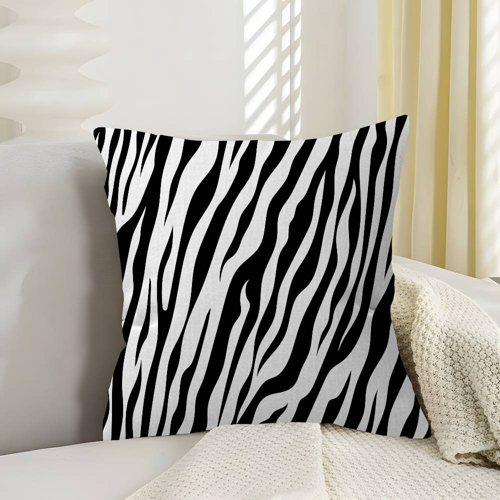 Bedruckter Zebra-Kunst-Kissenbezug Sofakissenbezug Heimzimmerdekoration Kindergeschenk