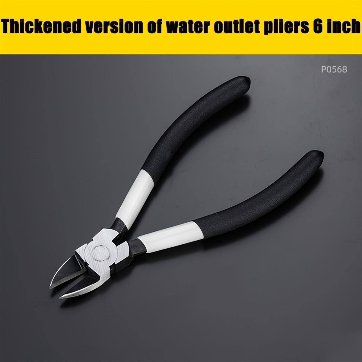 6 inch Thickened Version Wire Cutter and Wire Stripper Outlet forceps, Stranded Wire Cutter, Solid Wire Cutter Comfortable Grip