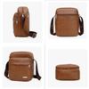 Men's Retro Crossbody Shoulder Bag Large Capacity Lightweight Business Messenger Bag for Travel Trip