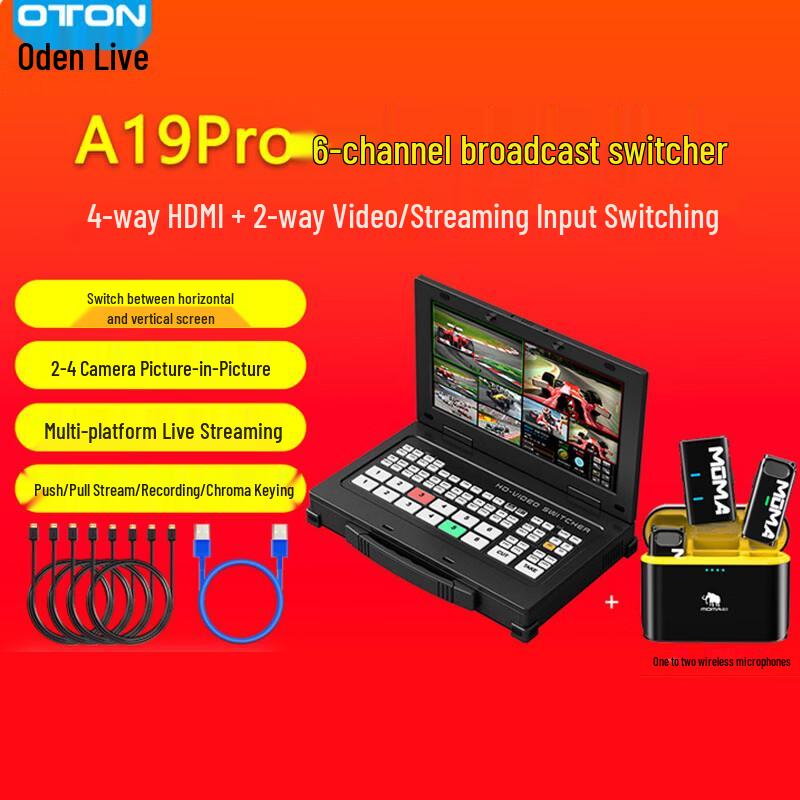 

Oton A19Pro 6-канальный коммутатор для прямой трансляции