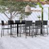 9 Pcs Garden Dining Set