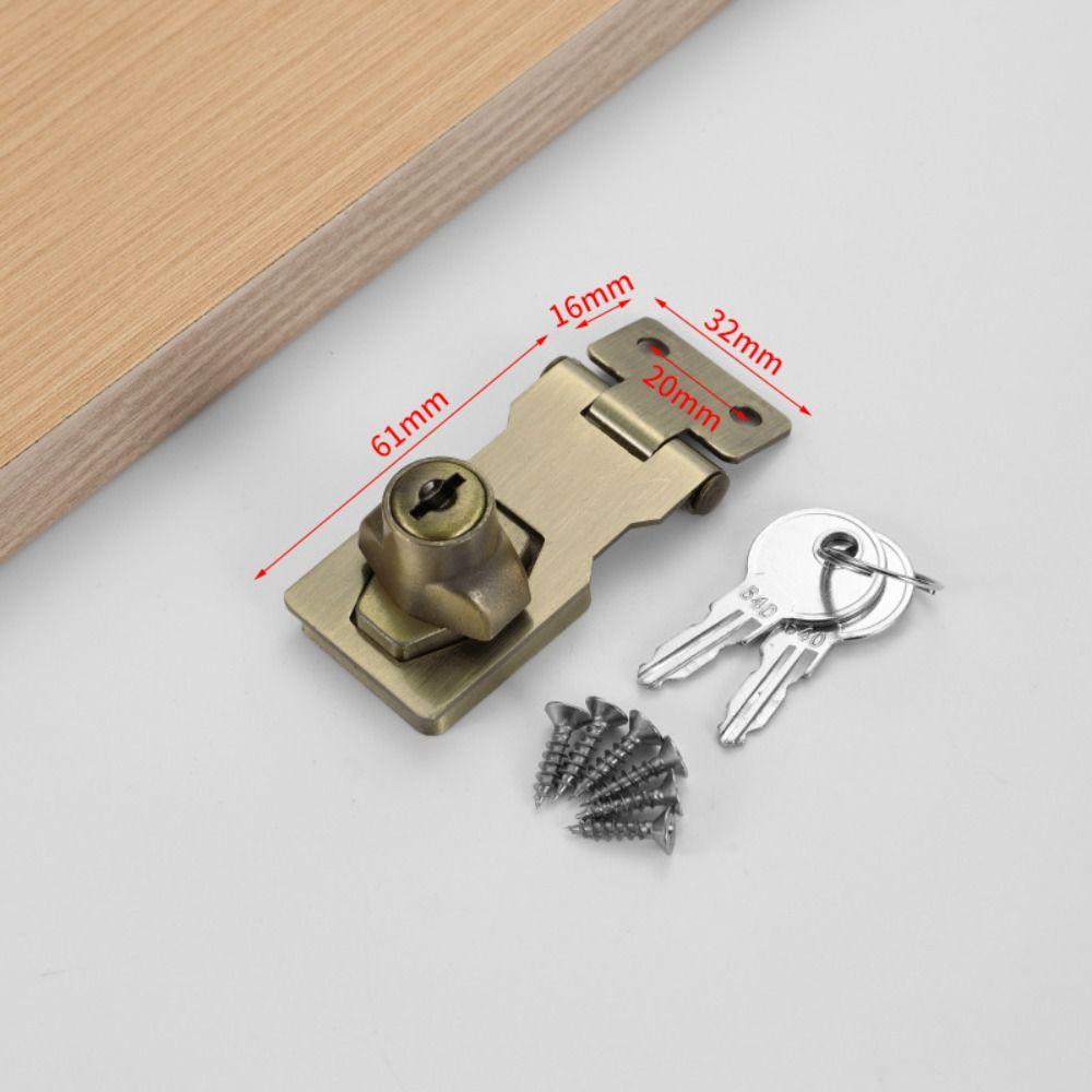 Anti-theft Security Furniture Locks No-punch Security Wooden Door Buckle  Mailbox