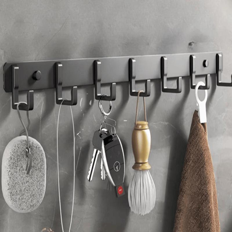 

MDNG Wall-Mounted 7-Hook Aluminum Rack