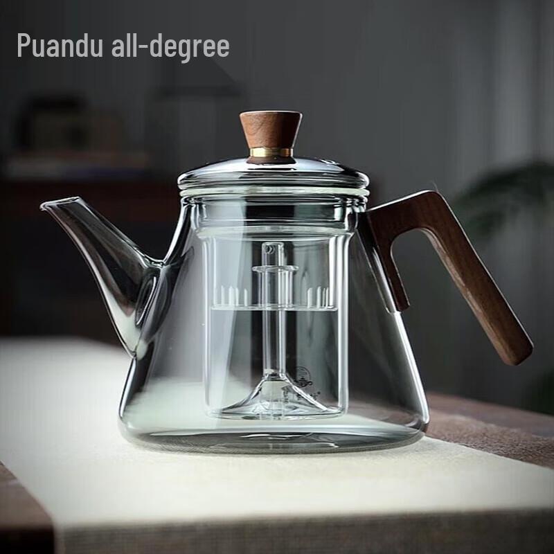 Quandu Heat-Resistant Glass Steaming Teapot