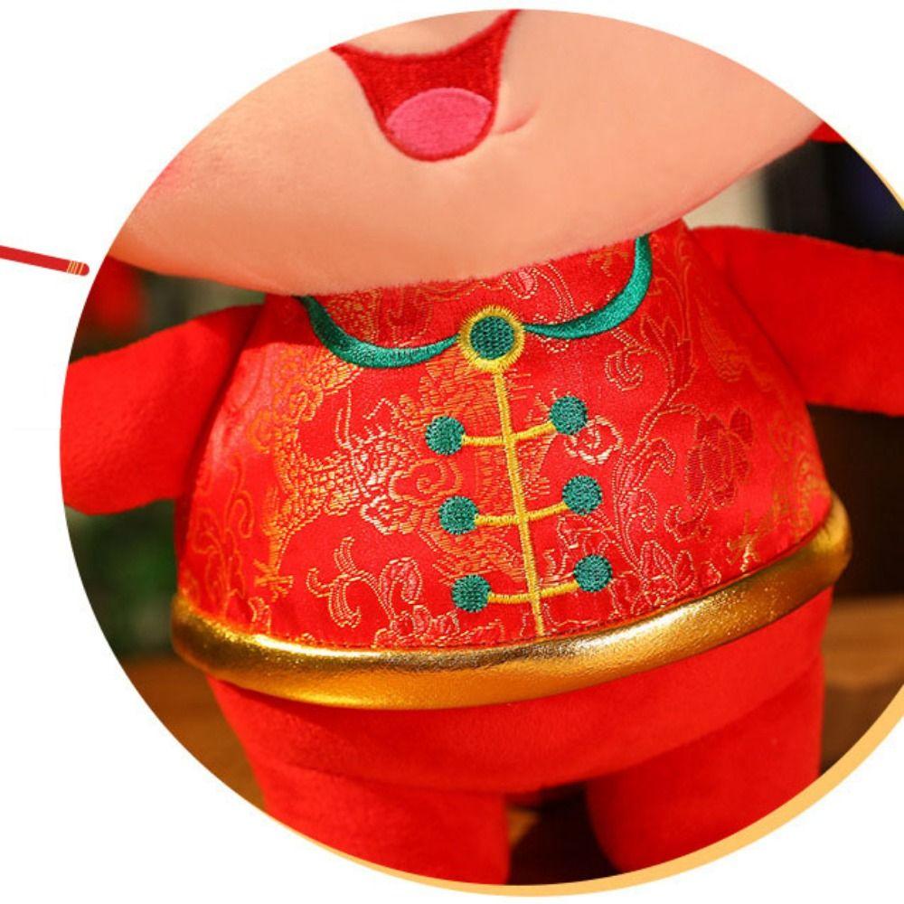 Tang Suit Dragon Year Plush Toy Stuffed Lucky Dragon Doll Plushies  Girls Toys