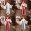 Chinesisches Hanfu-Kostüm für Mädchen aus Kaninchenwolle für Bühnenauftritte von Kleinkindern