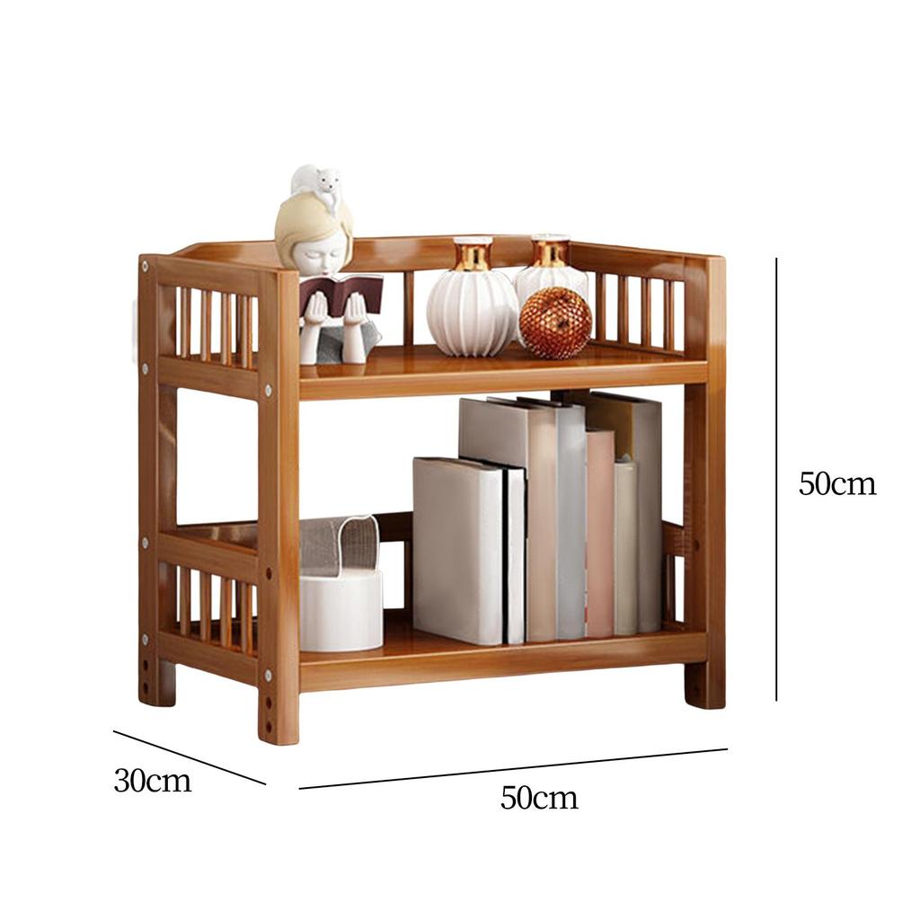 Bamboo Bathroom Shelf Coffee Bedside Table Display Rack Multifunctional Storage Stand Sturdy Corner