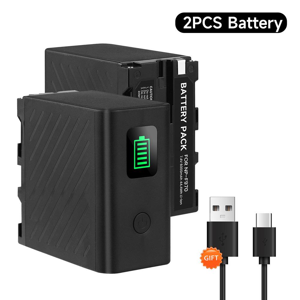 PALO NP-F750 NP-F770 Battery With USB Port for SONY NP-F990 F980 F970 F960 F550 F970 F550 F570 F750 F770 MC1500 CQM91D CCD-RV100
