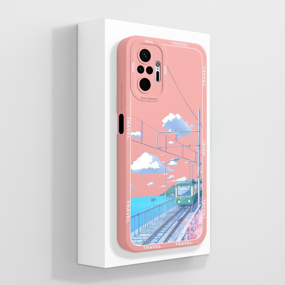 Panda Case For Redmi Note 10 Pro Max Phone Covers For Redmi Note 10Pro 4G 5G Soft Liquid Silicone Camera Protection Back Cover