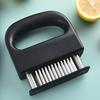 48-Needle Meat Tenderizer with Ergonomic Handle Stainless Steel Steak Needle Tool for Breaking Connective Tissue Fast Marinating Essential Kitchen