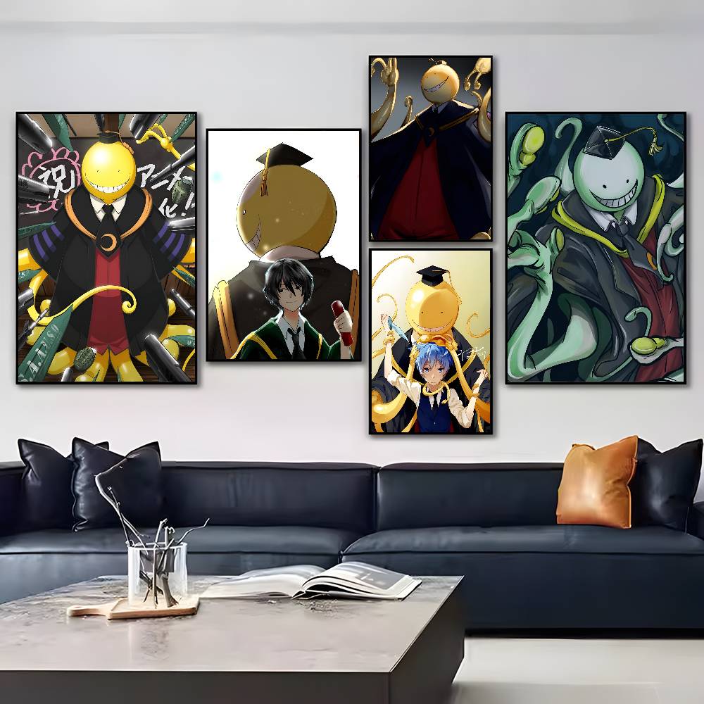 A-Assassination Classroom Poster Sticker Print Waterproof Wall Art For Living Room Bedroom Home Decor