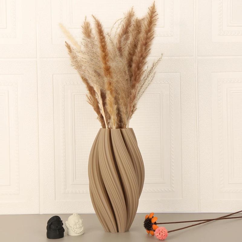 Minimalist modern style wave texture colorful vase Nordic style home soft decoration floral arrangement