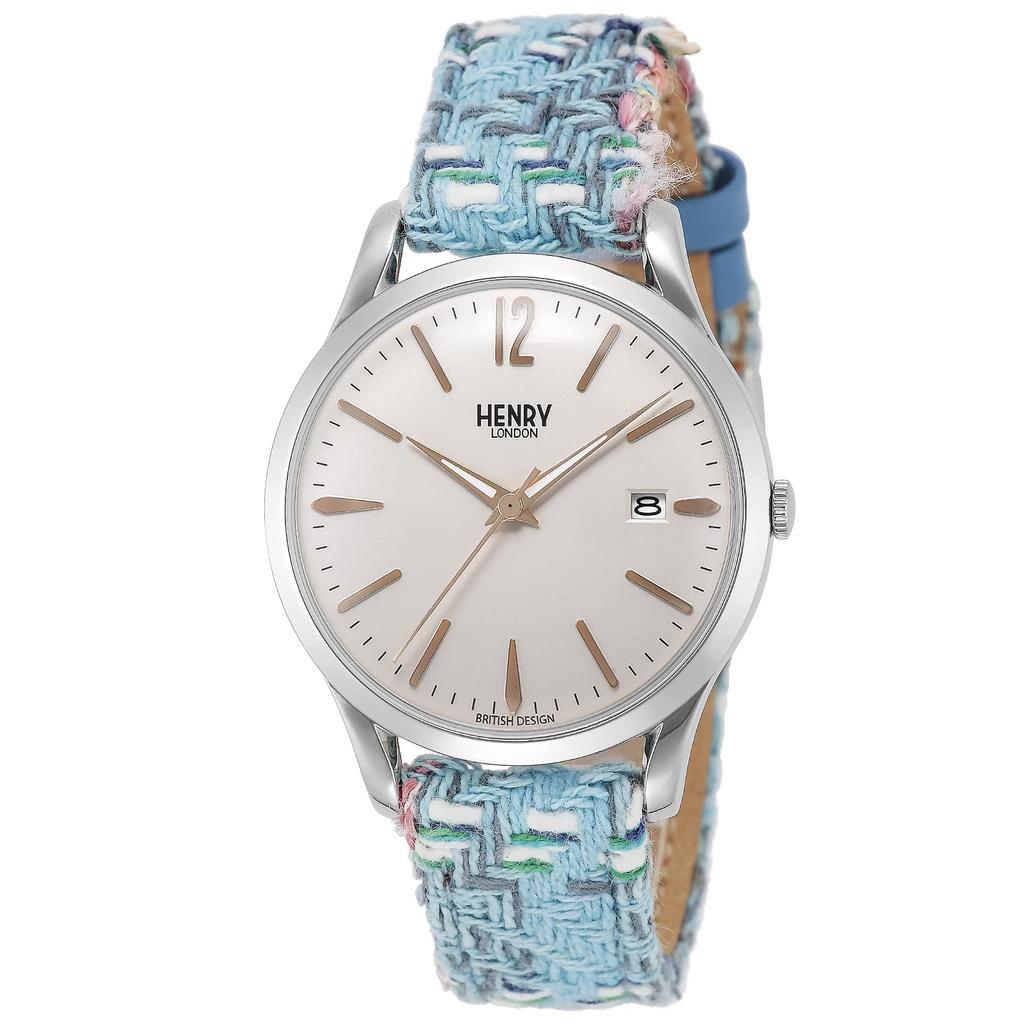 Henry London Watch a Watch with a Silver Stainless Steel and Quartz Made In the HL39CSSZ7474, Custom-made Dial, Crystal, Movement, 38.5mm, UK.