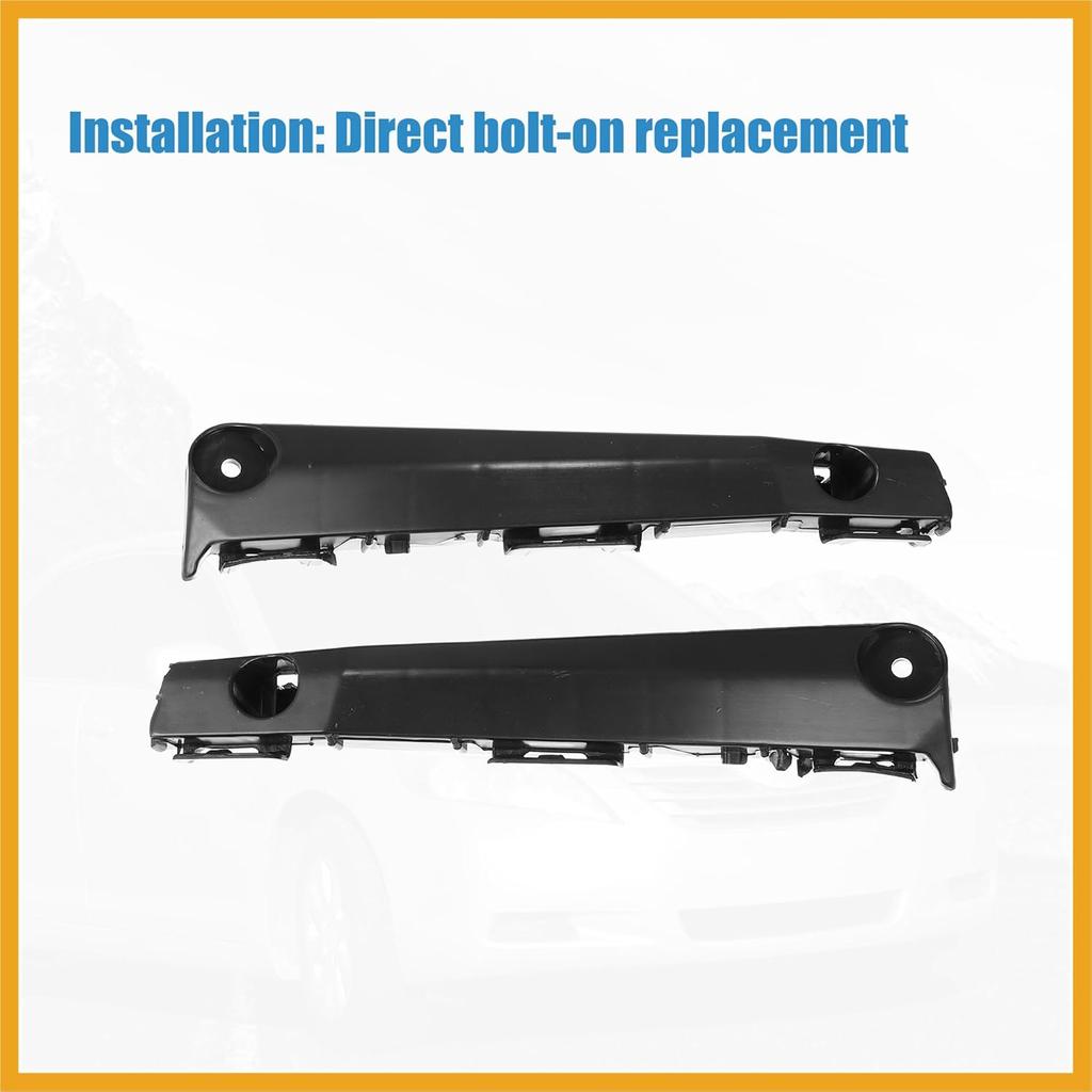 1 Pair Left and Right Side Front Bumper Retainer Support Bumper Bracket for Toyota Camry 2012-2015 5253606120 5253506130 Replacement