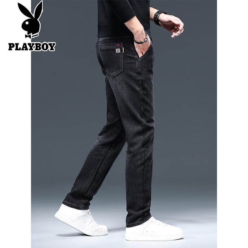 Playboy Men s Straight Fit Elastic Jeans 32