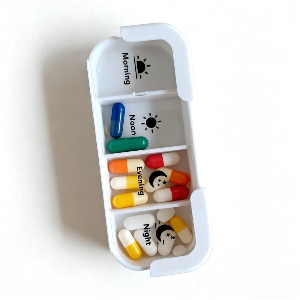 Large Capacity 7-Day Pill Box Sealed Travel Pill Case Weekly Pill Organizer  Travel Home Use