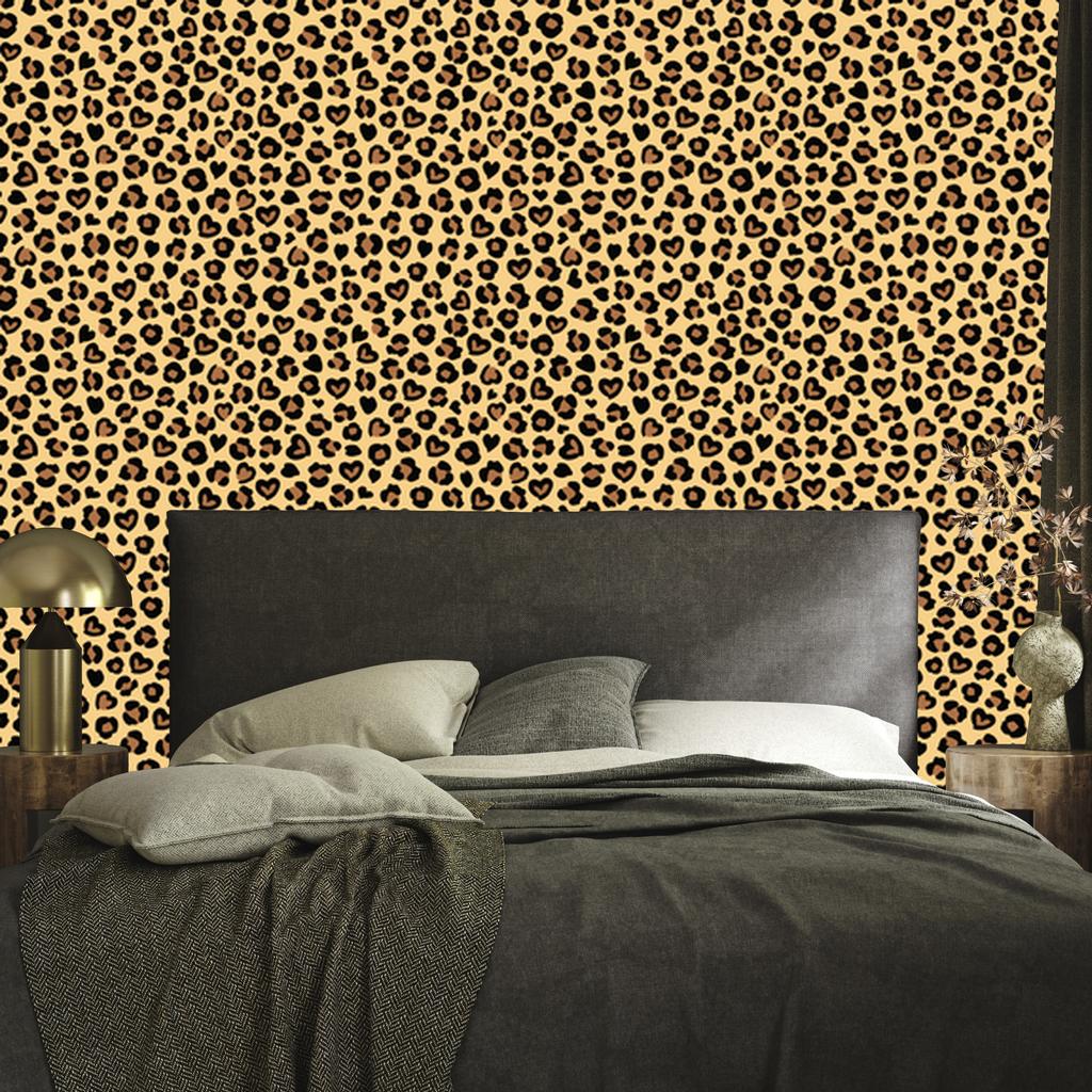 Animal Skin Wallpaper Gold, Ochre, Cream and Rust 50x1000