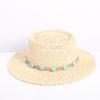 Popular fashion hollow woven concave-convex top straw hat men's and women's fashion summer sunscreen sunshade straw hat