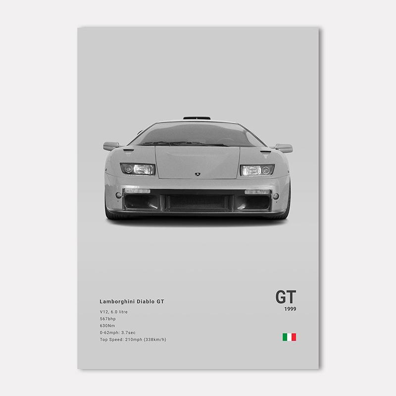 Famous Cars LP 640 Canvas Wall Art Print Poster Aventador URUS VENENO Decoration Mural Modern Home Decor Birthday Gift Unframed