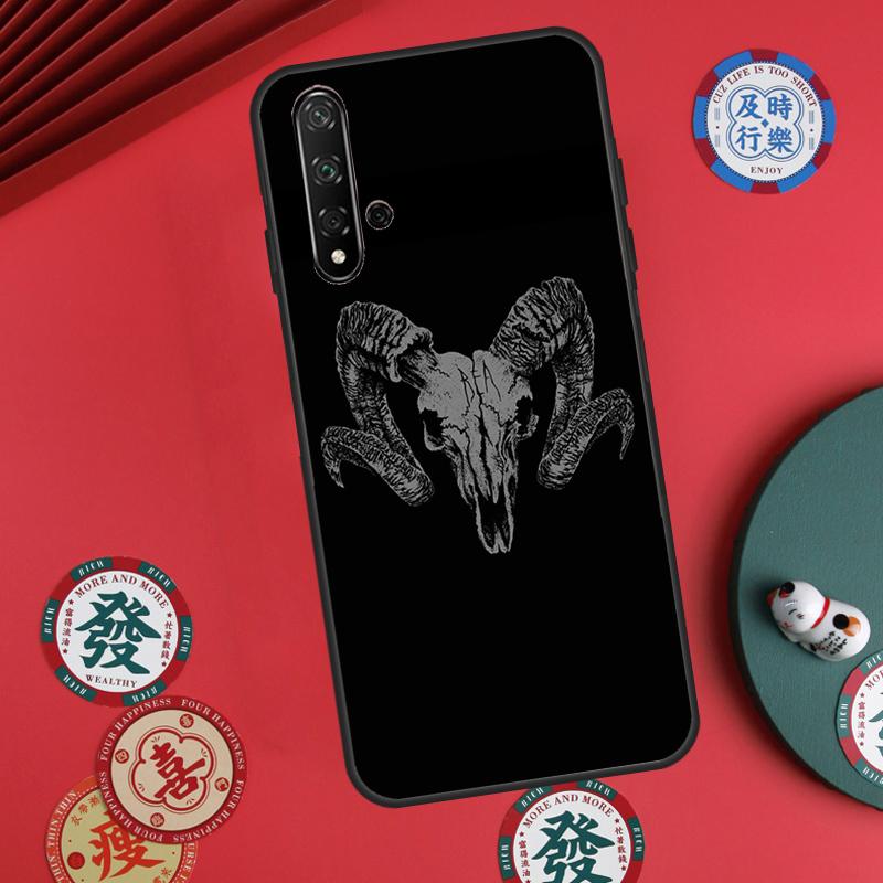 

Череп Барана Скелет Ужасы Для Huawei Nova Y73 Y72 Y90 Y70 Y60 Y91 Y61 12s 12i 11i 8i 9 10 SE P40 Lite P60 P30 Pro Чехол Nova 9 SE
