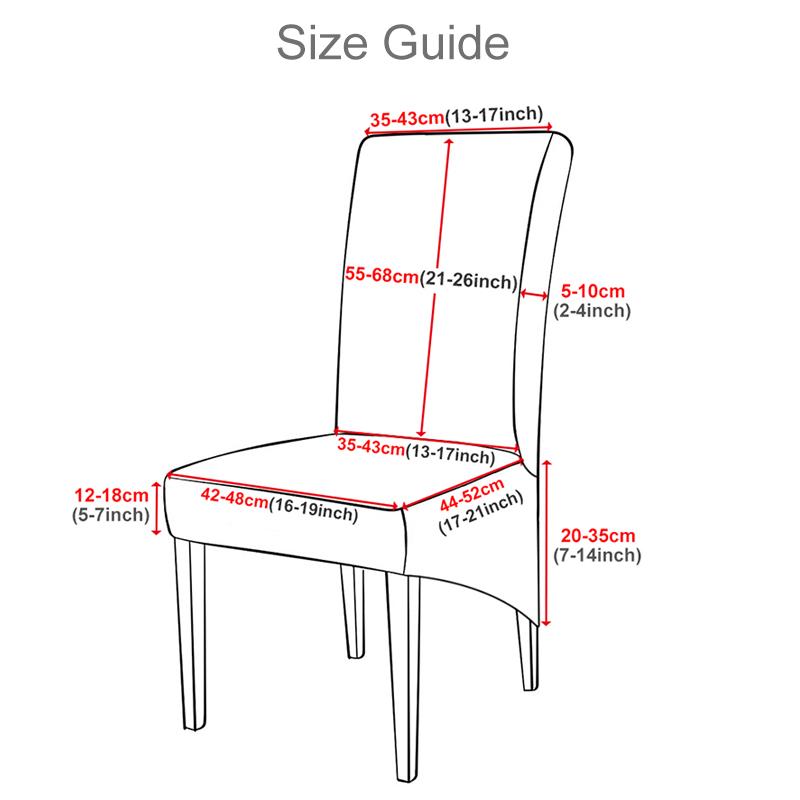 Bedruckte Stretch-Stuhlbezüge in großen Größen, Schonbezüge mit langer Rückenlehne, Sitzbezüge für Esszimmer, für Zuhause, Restaurant, Hotel, Party, Hochzeit, Bankett