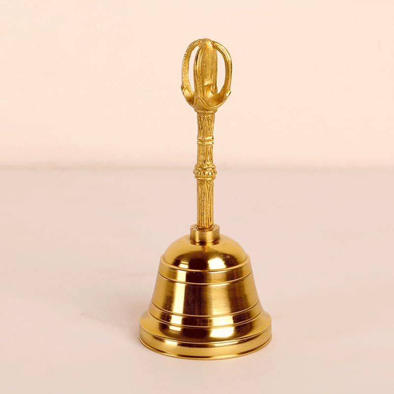 

dsdsad Small Hand Bell, 11.5cm Tall x 4.8cm Diameter, Ideal for Esoteric Buddhism, Buddhist Ritual Implements, Temple Buddhist Implements, Pilgrimage