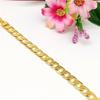 13mm 18K Gold Gp Gold Bracelet Chain Couple Parents Girlfriend Gold Chain Chain Strap Chain Bracelet Unisex Fashion