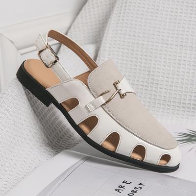 Mode Luxusmarke Herren Sandalen Sommer Neu Heißer Verkauf Wasserdicht Rutschfest Leder Sandalen Weiche Sohle Hausschuhe Atmungsaktive Freizeitschuhe