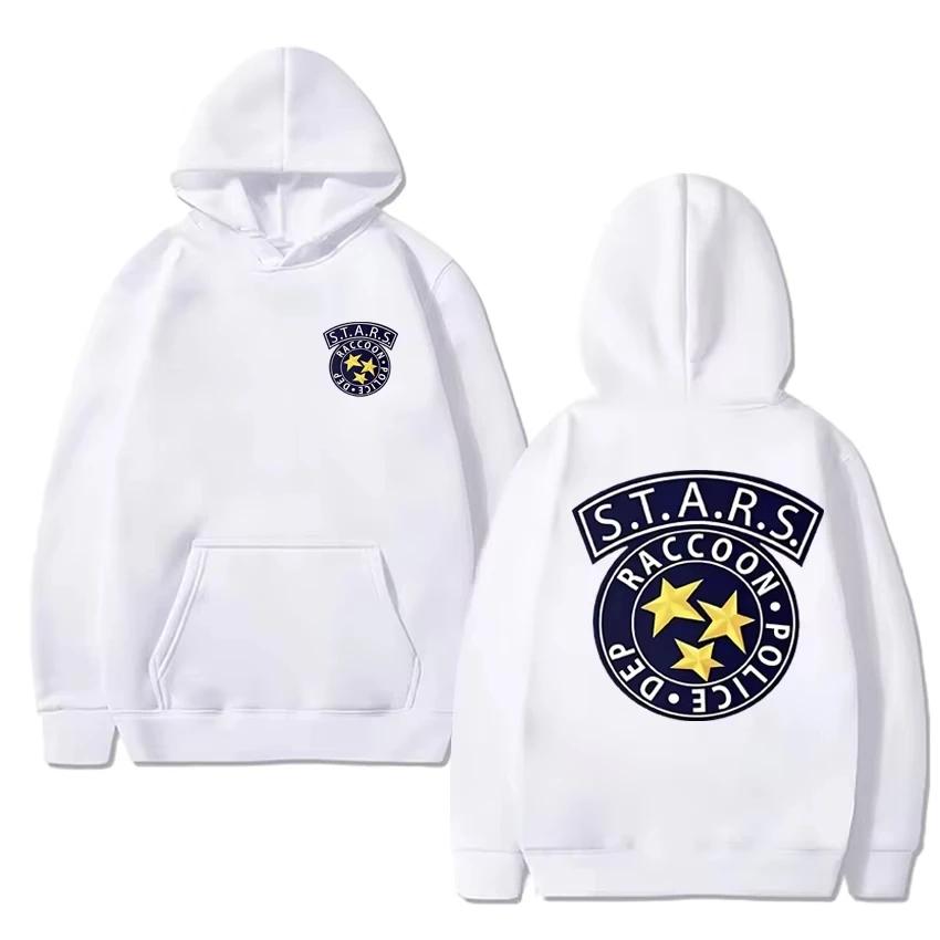 New In Limited Resident Evil Graphic Hoodie Men Women Harajuku Fashion Y2k Sweatshirt Unisex Casual Fleece Long Sleeve Pullovers