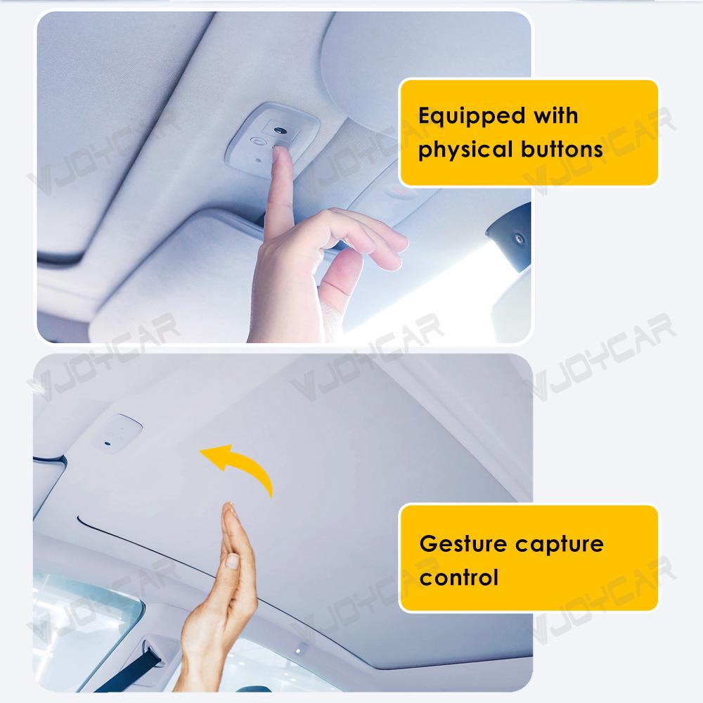 Tesla Model Y Sunshade with Gesture and Voice Recognition for Enhanced Sun Protection
