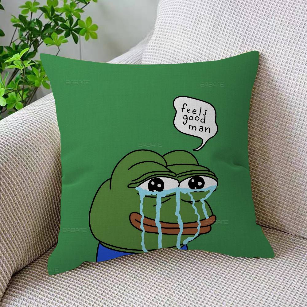 Sad PPepe Frog Anime Pillowcases Home Bedding Decorative Pillow Cover Wedding Super Soft Pillow Case