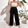 European & American High-Waisted Lace-Up Women's Casual Trousers