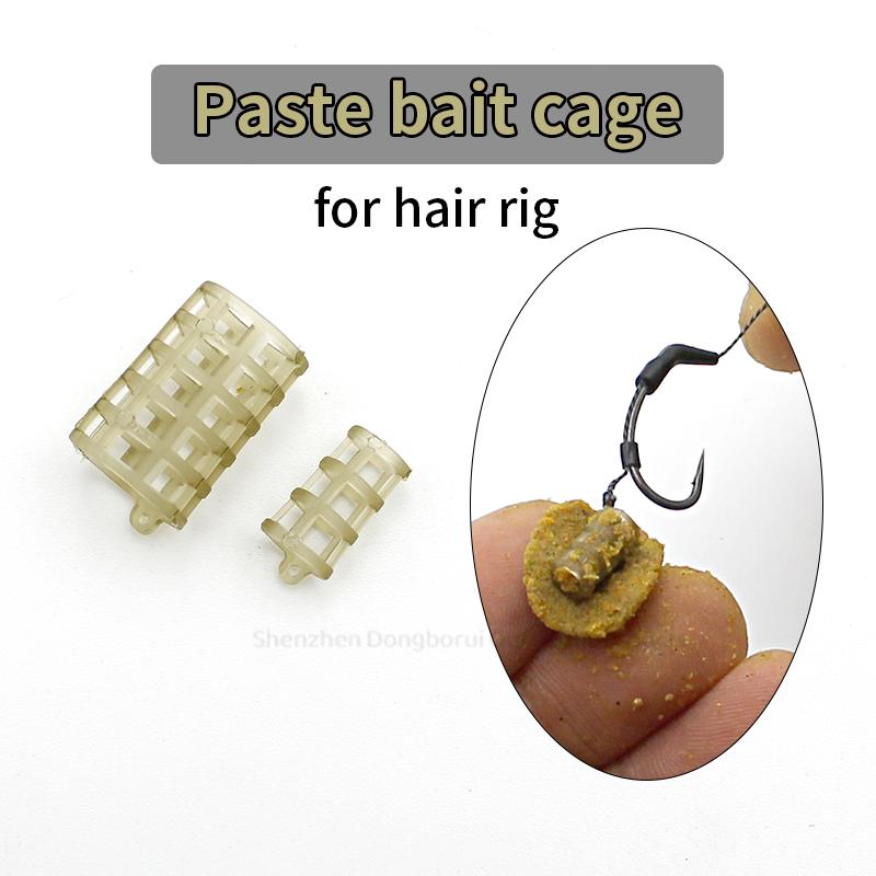 10 Stück Karpfenangeln Paste Köderkorb für Haarvorfach Köderkorb Köder Köderkorb für Karpfenangeln Haarvorfach Zubehör