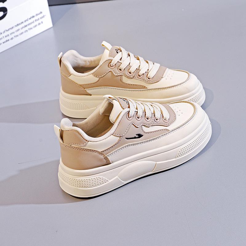 New Breathable Little White Shoes 2025 Spring and Autumn Height Increase Thin Sole Casual Korean Version College Style Board Shoes Women HY-312