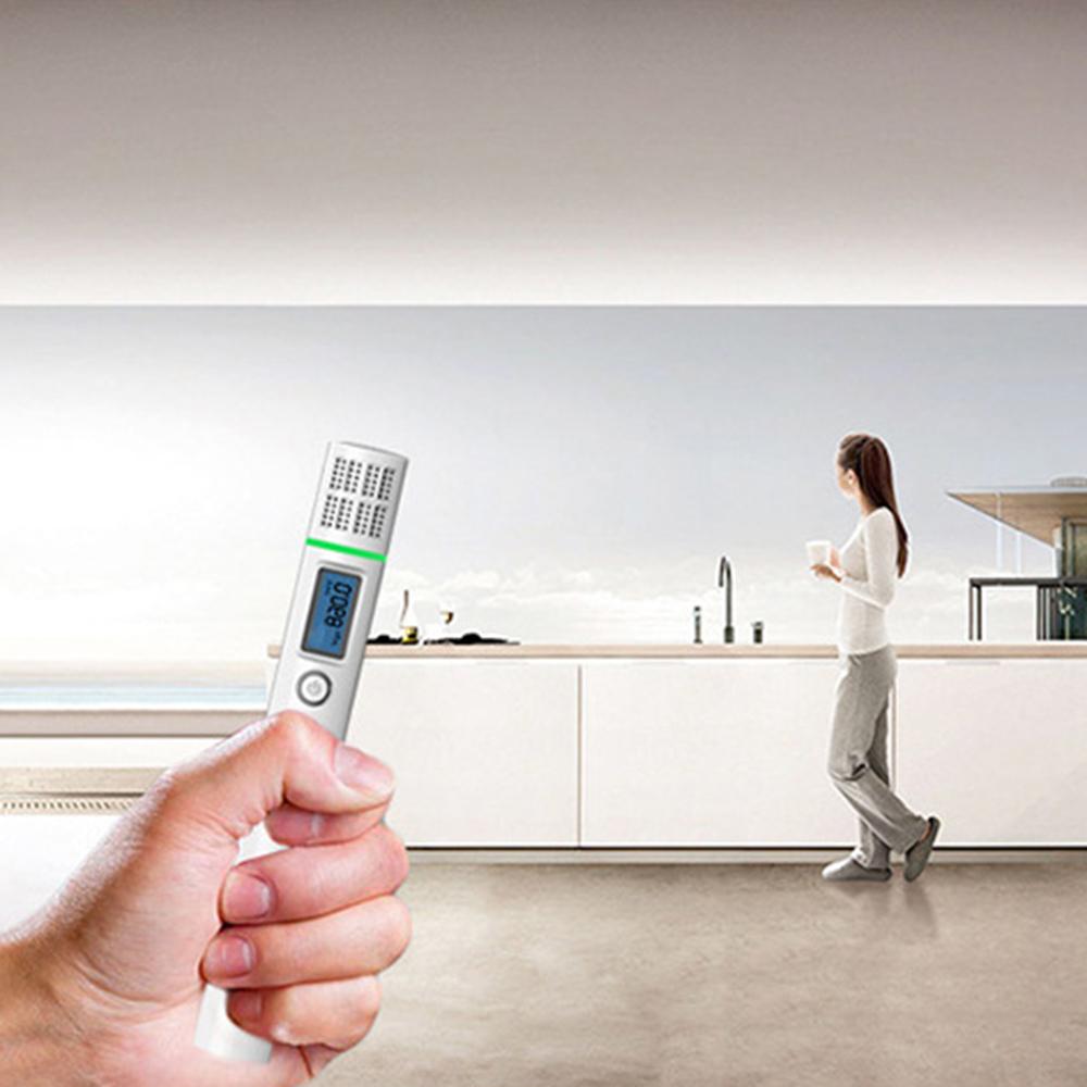 Portable Natural Gas Leak Detector with LCD Display High Accuracy Combustible Gas Detector Sensor Tester Color: White