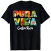 Pura Vida Costa Rica Souvenir Cool Central America Travel BLACK T-Shirt 1708