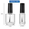 Factory Direct Sales In Stock Nail Polish Bottle Empty Glass Bottle Brush with Lid Nail Polish Sub-Packaging Blush Glue Medicine Bottle Lot