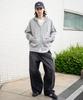 WEGO Compact Fit Double Zip Size Heather Long Sweatshirt Men's Hoodie, M, Gray, Unisex, Sleeve, Outerwear, Fall/Winter
