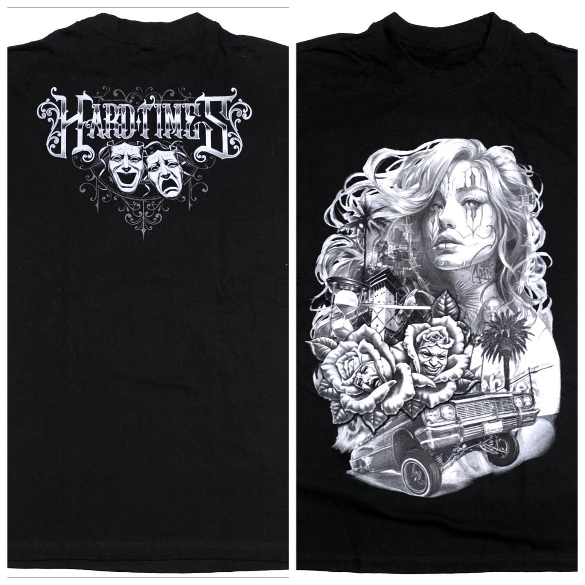 

HARD TIMES T-shirt Urban Streetwear Tee Black New Men s and Women s Same Crew Neck Pure Cotton T-shirt 4XL