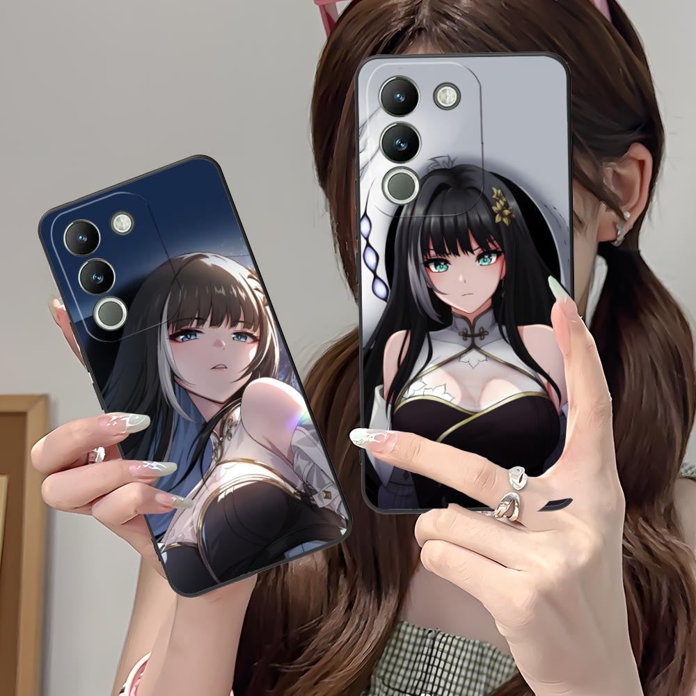 Wuthering Waves Baizhi Phone Case for VIVO V60 V50 V40 V30 V29 V27 V25 V23 Pro Lite 5G Soft TPU Shockproof Cover