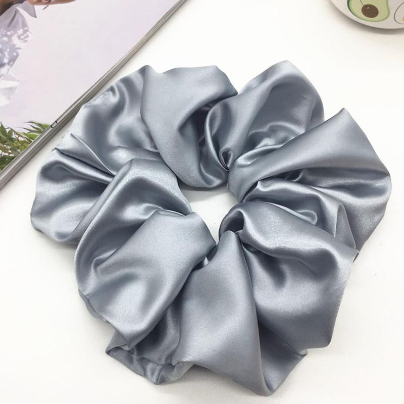 Oversized Scrunchies Rubber Hair Ties Elastic Hair Bands Girs Ponytail Hairstyle Smooth Satin Hair Rings For Women Accessories