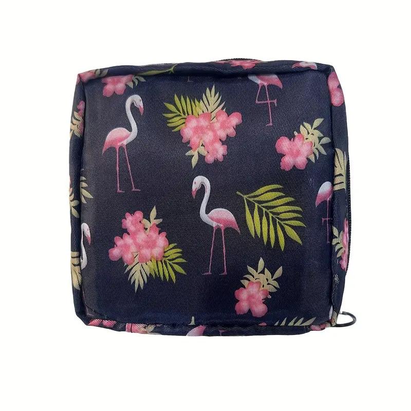Women Sanitary Napkin Tampon Storage Bag Portable Waterproof Organizer Pouch Cartoon Pattern Sanitary Napkin Bag