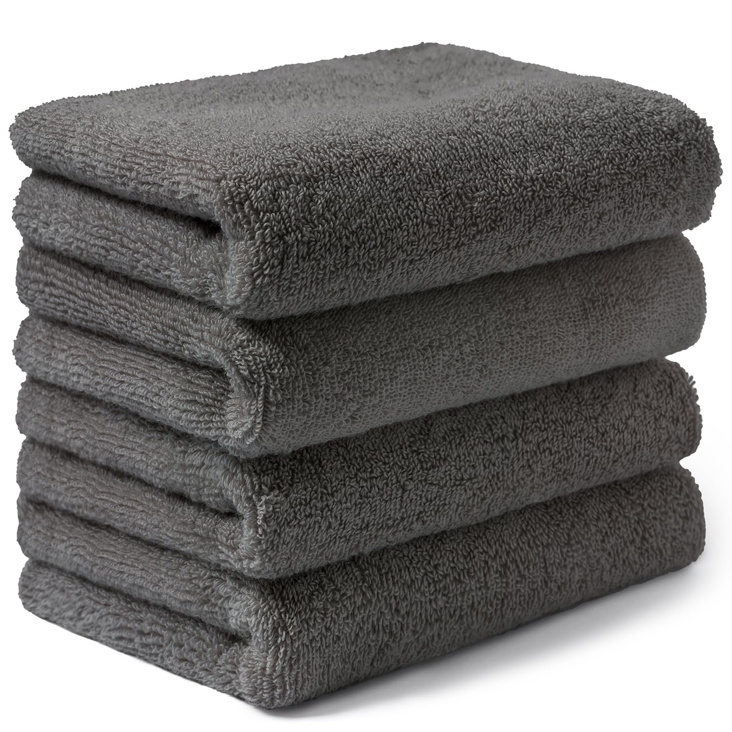 

AIFY City Towel Face Towel Durable Hotel Gentle on Ideal for New 34 x Gray 4-Piece Set Thick, Fluffy, Quick-Drying, Absorbent, Cotton, Quality, серый