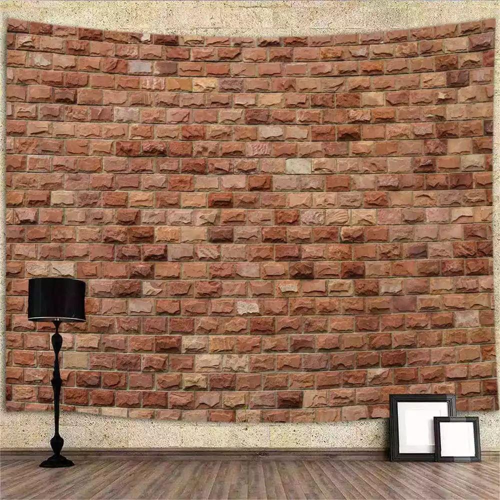 Tapestry bricks vintage photo backdrop 75x100 чёрный