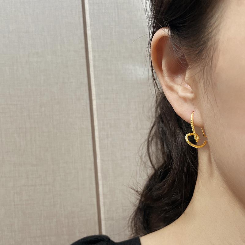 Twisted Heart-Shaped Earrings - Trendy Big Statement for Women